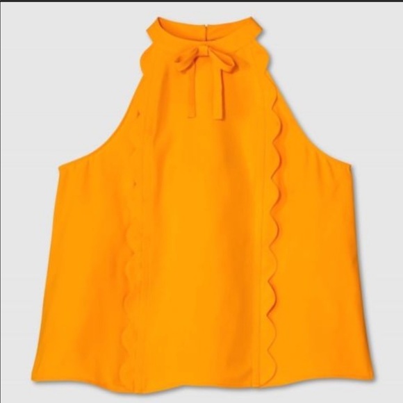 Victoria Beckham for Target Tops - Victoria Beckham Target Marigold Scallop Top | NWT
